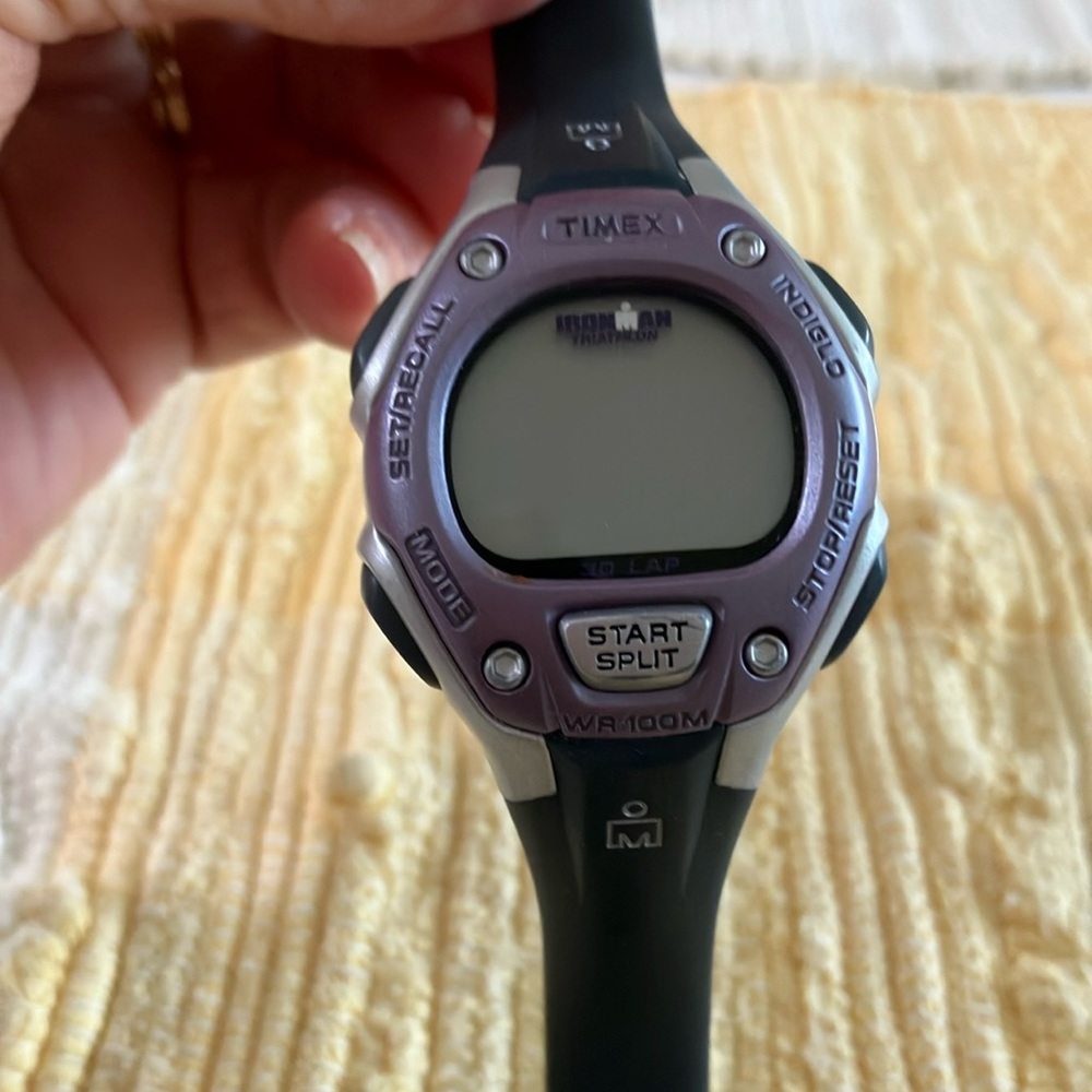 TIMEX IRONMAN WATCH UNISEX 34MM CASE CRONOGRAPH 3ALARM TIMER DIGITAL WR 100meter